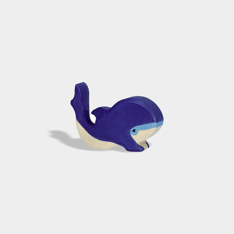 Small Blue Whale | Holztiger Wooden Animals