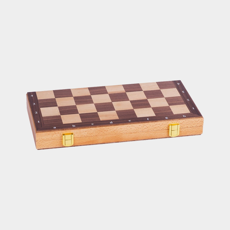 Wooden Chess Set with Case