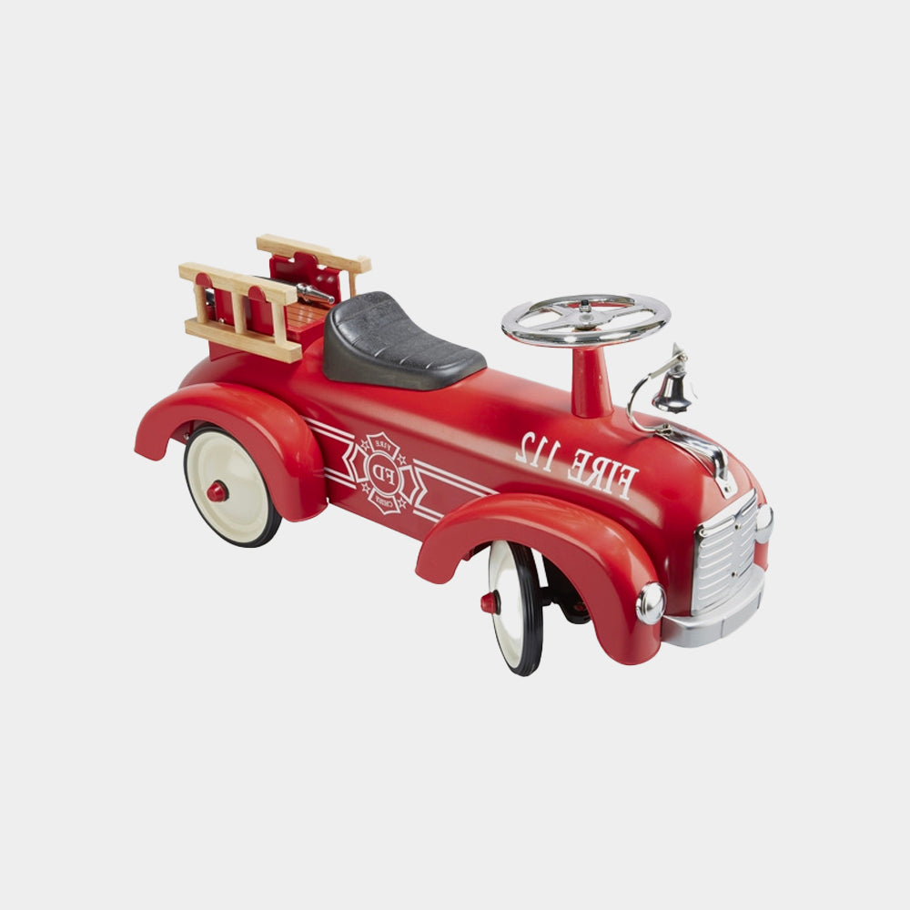 Fire Engine Push Car – Wooden Heart Galway