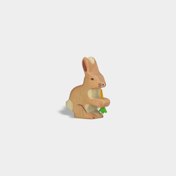 Hare with Carrot | Holztiger Wooden Animals