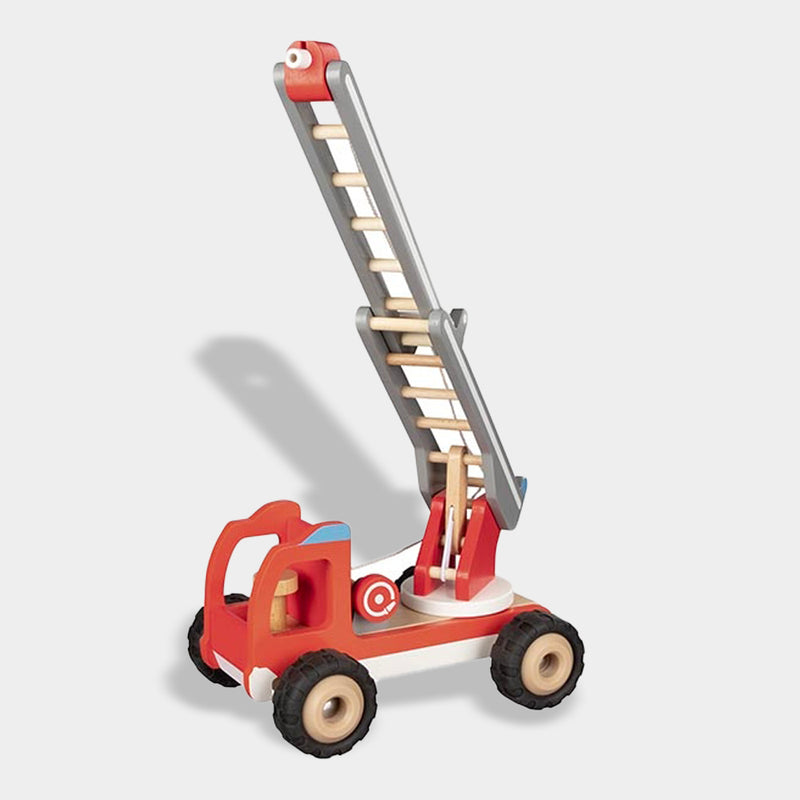 Wooden Fire Truck with Ladder