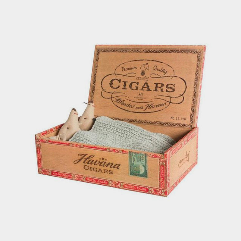 Mum & Dad Mice in Cigar Box | Maileg