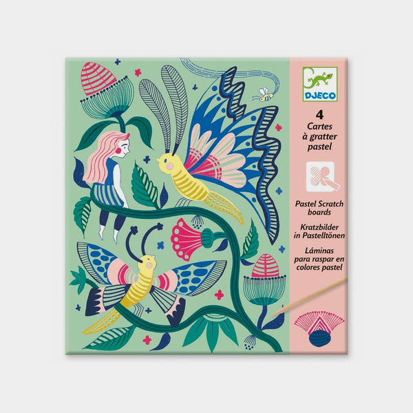 Pastel Scratch Colouring Kit